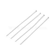 304 Stainless Steel Flat Head Pins, Stainless Steel Color, 60x0.7mm, Head: 2mm(STAS-Z089-03P-15)