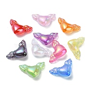 Imitation Jelly Acrylic Beads, Heart with Wing, Mixed Color, 18x29.5x10mm, Hole: 2.7mm(OACR-E033-07)