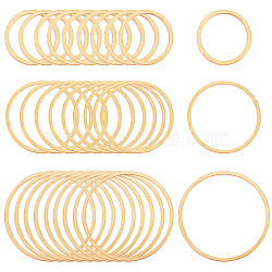 36Pcs 3 Style 201 Stainless Steel Linking Rings, Round Ring, Golden, 11.5~20x1mm, Inner Diameter: 9.5~17.5mm, 12pcs/style(STAS-BC0003-60)