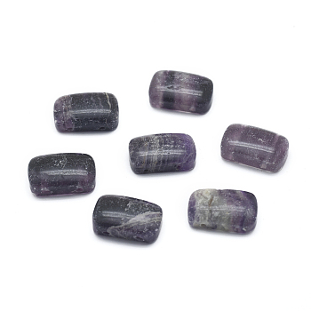 Natural Fluorite Multi-Strand Links, Rectangle, 18~18.5x11~12x5~6mm, Hole: 1mm