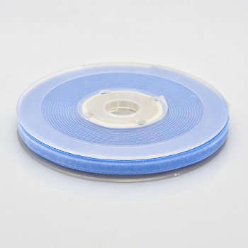 Polyester Velvet Ribbon for Gift Packing and Festival Decoration, Cornflower Blue, 3/8 inch(10mm), about 50yards/roll(45.72m/roll)