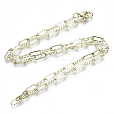 Brass Paperclip Chains(MAK-S072-11B-14KC)-3