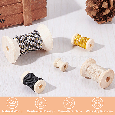 74Pcs Wooden Empty Spools for Wire(TOOL-BC0002-12)-4