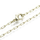 Brass Paperclip Chains(MAK-S072-09B-14KC)-1