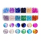 480Pcs 12 Colors Spray Painted & Baking Painted Crackle Glass Beads Strands(CCG-YW0001-09)-1