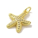 Brass Micro Pave Cubic Zirconia Pendants(KK-M283-22A-01)-2