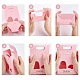Nbeads 20Pcs 2 Style Rectangle Paper Bags with Handle and Clear Heart Shape Display Window(CON-NB0001-90)-4