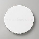 Wood Painting Linen Panels, Blank Drawing Boards, for Oil & Acrylic Painting, Flat Round, 202x18mm(AJEW-WH0070-73D)