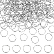 150Pcs 304 Stainless Steel Jump Rings, Closed but Unsoldered, Open Jump Rings, Round Ring, Stainless Steel Color, 15 Gauge, 15x1.5mm, Inner Diameter: 12.3mm(STAS-UN0042-56)