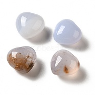 Natural Blue Chalcedony Heart Love Stone, Pocket Palm Stone for Reiki Balancing, 19.5~20.5x20.5x8~8.5mm(G-A209-04A)