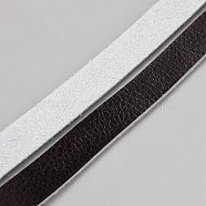 Flat Imitation Leather Cord, Black, 13x2mm, about 2.52 Yards(2.3m)/Roll(AJEW-WH20005-16E-01)