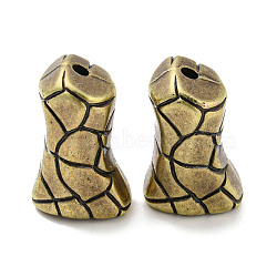 CCB Plastic Beads, Snake Body, Antique Bronze, 25.5x16.5x14.5mm, Hole: 3mm(FIND-G064-01AB)