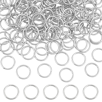 150Pcs 304 Stainless Steel Jump Rings, Closed but Unsoldered, Open Jump Rings, Round Ring, Stainless Steel Color, 15 Gauge, 15x1.5mm, Inner Diameter: 12.3mm
