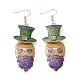 Carnival Theme Glitter Zinc Alloy Dangle Earrings(EJEW-D087-03KCG)-1