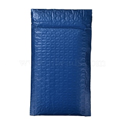 Matte Film Package Bags, Bubble Mailer, Padded Envelopes, Rectangle, Marine Blue, 22.2x12.4x0.2cm(OPC-P002-01C-02)