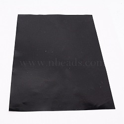 Silicone Single Side Board, with Adhesive Back, Rectangle, Black, 300x210x1.5mm(AJEW-WH0126-17B-01)
