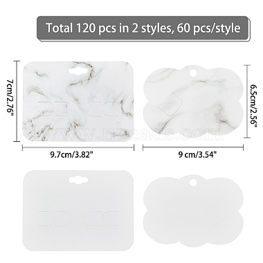 NBEADS Marble Texture Pattern Paper Display Cards(CDIS-NB0001-13)-5