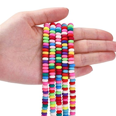 Handmade Polymer Clay Beads Strands(X-CLAY-N008-008A)-6