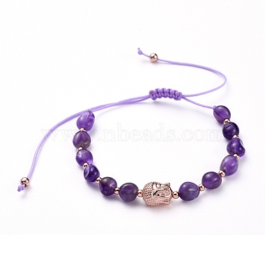 Adjustable Nylon Thread Braided Bead Bracelets(BJEW-JB05291)-2