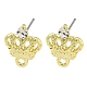 Rack Plating Alloy Stud Earring Finding(FIND-C053-03G-01)-1