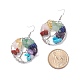 Natural & Synthetic Mixed Gemstone Chips Braided Ring with Tree of Life Dangle Earrings(EJEW-JE04881-01)-4