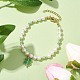 6mm Round Shell Pearl Beaded Bracelets(BJEW-TA00511)-2