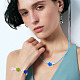 10Pcs Handmade Lampwork Beads(LAMP-TADJ0001-01G)-7
