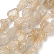 Natural White Topaz Beads Strands, Nuggets, 16~ 23x17~18.5x10.5~12mm, Hole: 0.8mm, about 19~21pcs/strand, 15.75~16.54 inch(40~42cm)(G-C027-01)
