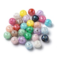 Transparent Acrylic Beads, Round, Mixed Color, 15.5x15mm, Hole: 2.8mm(OACR-R258-01)