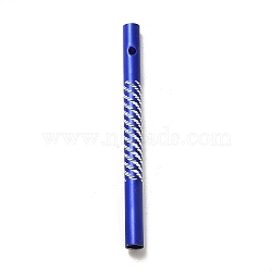 304 Stainless Steel Round Tube Pendants, Wind Chime Making Supplies, Column, Midnight Blue, 79x6mm, Hole: 2.5mm(STAS-Q316-06A)