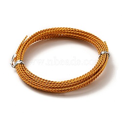 Aluminum Wire, Twisted Round, Orange, 1.6mm, about 16.40 Feet(5m)/Roll(ALUM-A004-02K)