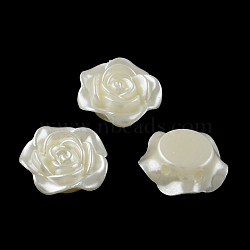 Flower ABS Plastic Imitation Pearl Multi-Strand Links, Creamy White, 18.5x19x7mm, Hole: 1.5mm(OACR-R016-48)