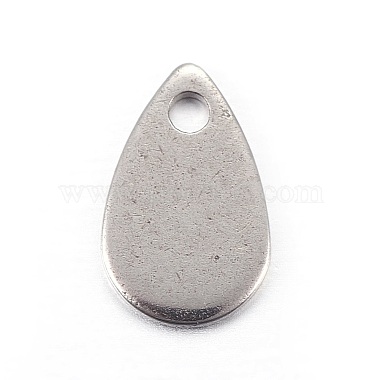 Stainless Steel Color Teardrop Stainless Steel Charms