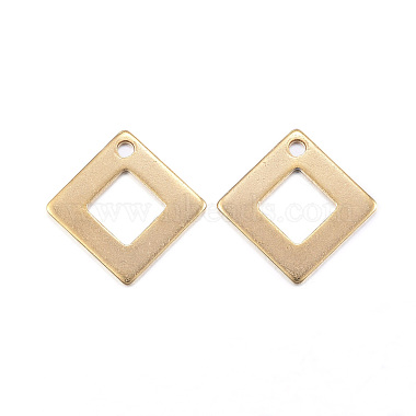 Golden Rhombus Stainless Steel Charms