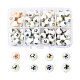 80Pcs 8 Colors Christmas Opaque Glass Beads(EGLA-YW0001-02)-1