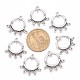Antique Silver Tibetan Style Ring Chandelier Component Links for Dangle Earring Making(X-EA9736Y-NF)-3