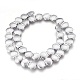 Electroplated Non-magnetic Synthetic Hematite Beads Strands(G-P392-L03)-1