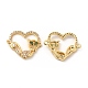 Brass Micro Pave Cubic Zirconia Connector Charms(KK-H441-56G)-1