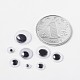 Плоские круглые черно & белый пластик покачиваться гугли глаза кабошоны DIY скрапбукинга ремесла игрушка аксессуары(KY-X0006-B)-2