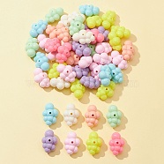 Opaque Acrylic Beads, Cloud, Mixed Color, 32.5x22.5x17mm, Hole: 3mm(MACR-FS0001-53)