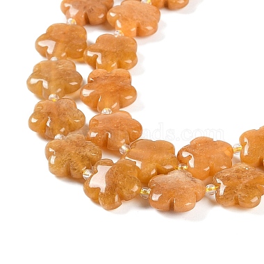 Natural Topaz Jade Beads Strands(G-NH0028-01A)-4