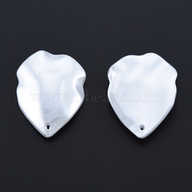 Creamy White Leaf ABS Plastic Pendants