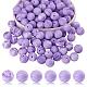 20Pcs Round Solid Color Silicone Beads(JX466A-01)-1