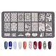 Lace Flower Stainless Steel Nail Art Stamping Plates(MRMJ-L003-C06)-1