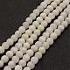 Brins de perles de lune blanche(G-G970-37-10mm)-1