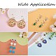 12Pcs 3 Style Brass Micro Pave Clear Cubic Zirconia Stud Earring Findings(ZIRC-SZ0002-26)-5