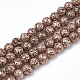 Electroplated Natural Lava Rock Beads Strands(G-T098-01C-06)-1