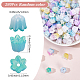 280Pcs 7 Colors Iridescent Plating Acrylic Beads(MACR-SP0001-87)-2