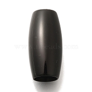 304 Stainless Steel European Beads, Large Hole Beads, Barrel, Black, 19.5x10mm, Hole: 6mm(STAS-G350-01G-EB)