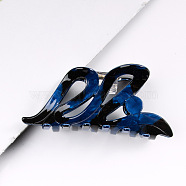 Hair Claw Clip, PVC Ponytail Hair Clip for Girls Women, Royal Blue, 43x93x42mm(WG30343-03)